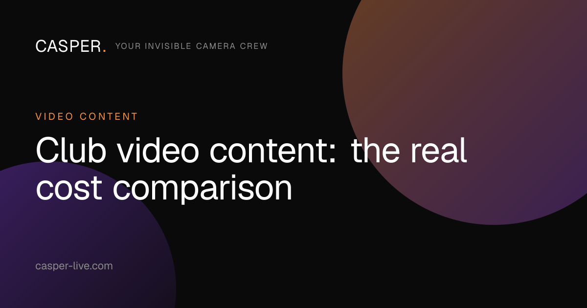 Club video content: the real cost comparison